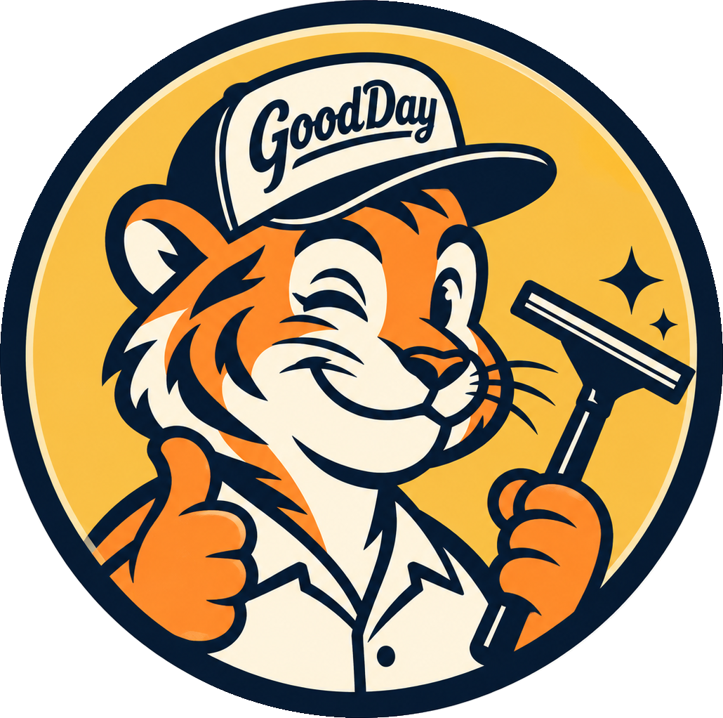 GoodDay Window & Wash Co. tiger logo